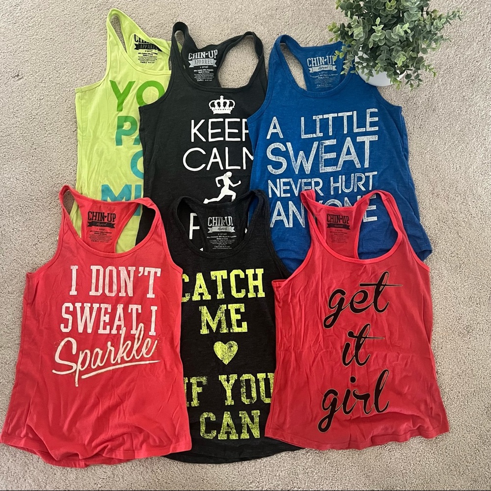 Set of Running / Work Out Graphic Tank Tops